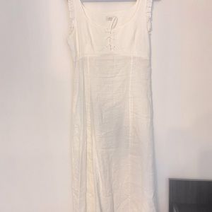 Wilfred linen midi dress white sz. M